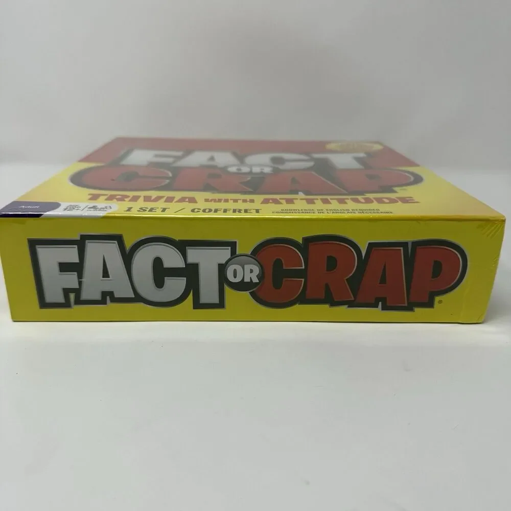 Fact Or Crap Trivia With Attitude Game New Open Box Complete 2011